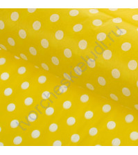 Бумага упаковочная тишью Горох, размер 50х66 см, цвет желтый