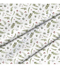 Ткань для рукоделия Ягодная полянка, 100% хлопок, плотность 150 гр/м2, размер отреза 33х80 см
