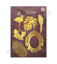 Набор декора из пластика Роскошь богемной жизни, коллекция die Villa, толщина 2 мм, 6 элементов, цвет золото