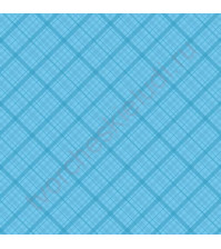 Кардсток односторонний текстурированный Клетка, 30.5х30.5 см, 216 гр/м, цвет небесный голубой