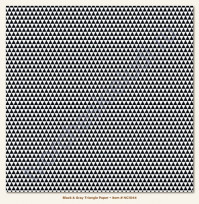 Бумага для скрапбукинга односторонняя коллекция Black and Gray, 30.5х30.5 см, 190 гр/м, лист Triangle